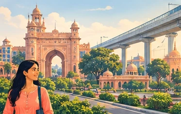 Illustration of a generic Lucknow cityscape